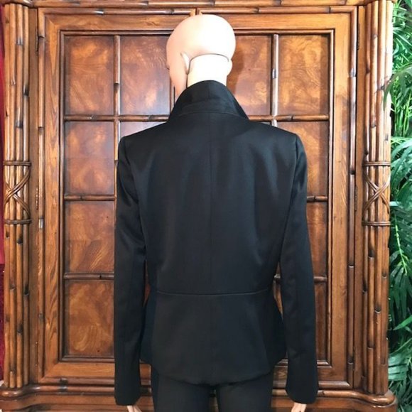 Anne Klein Paris Nights Curved Pleat Pocket Jacket - Picture 2 of 13